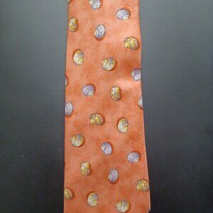 Dunhill Vintage Hand Printed Silk Tie